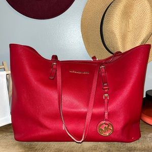 Michael Kors large leather tote